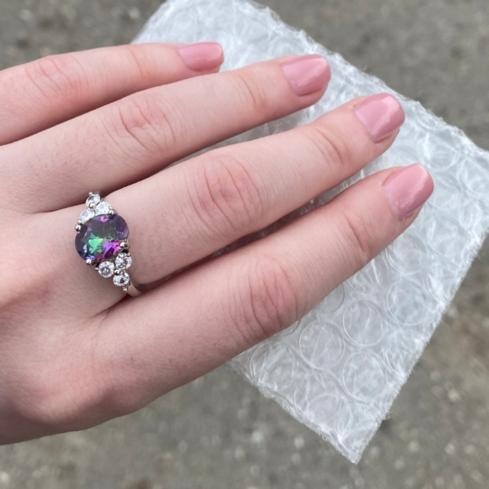 Mystic Topaz Ring Size 8